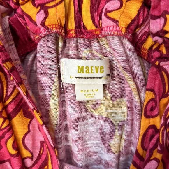 Anthropologie Maeve Eviana Shirred Maxi Dress - Picture 5 of 6